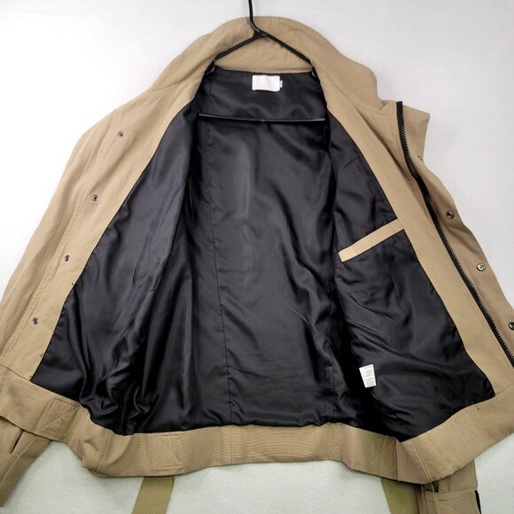 Mens Kahki 2XL Military Tactical Utility Jacket Gorpcore Multiple Pockets Straps - Picture 5 of 16